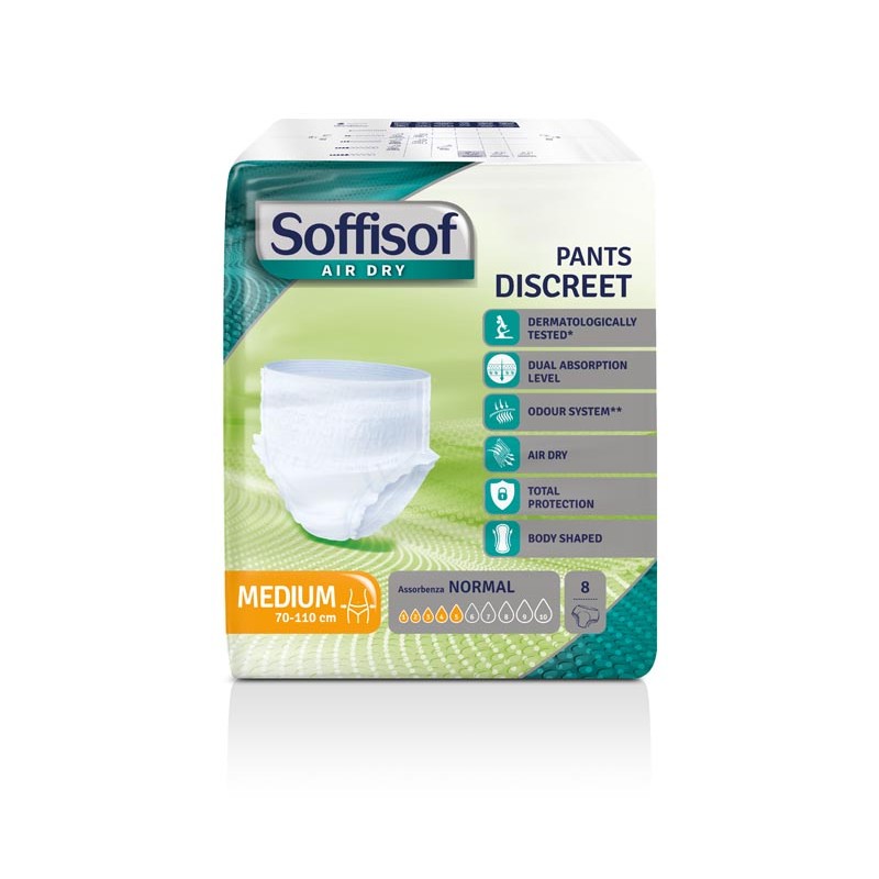 Soffisof Air Dry Pants Medium - Mutandina assorbente monouso